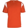 Custom Mens B-Core Pro Placket Jersey Burnt Orange/ White