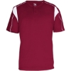 Custom Mens B-Core Pro Placket Jersey Cardinal/ White