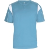 Custom Mens B-Core Pro Placket Jersey Columbia Blue/ White