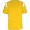 Custom Mens B-Core Pro Placket Jersey Gold/ White