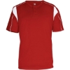 Custom Mens B-Core Pro Placket Jersey Red/ White