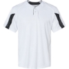 Custom Mens Striker Placket White/ Black