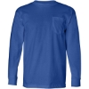 Custom Unisex USA-Made Long Sleeve Pocket T-Shirt Royal Blue