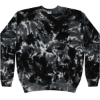 Custom Unisex Tie-Dyed Fleece Crewneck Sweatshirt Multi Black