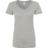 Custom Women’s Glitter V-Neck T-Shirt Oxford/ Silver