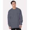 Custom Mens USA-Made Heavyweight Waffle Knit Thermal Dark Grey