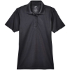 Custom Womens Cool & Dry Mesh Piqué Polo Black