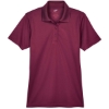 Custom Womens Cool & Dry Mesh Piqué Polo Maroon