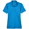 Custom Womens Cool & Dry Mesh Piqué Polo Pacific Blue