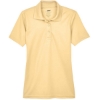Custom Womens Cool & Dry Mesh Piqué Polo Yellow Haze