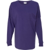 Custom Unisex Game Day Jersey Long Sleeve T-Shirt Purple