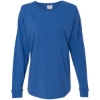 Custom Unisex Game Day Jersey Long Sleeve T-Shirt Royal