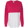 Custom Unisex Game Day Jersey Long Sleeve T-Shirt Wildberry/ White