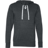 Custom Unisex Jersey Sport Lace Hooded Pullover Charcoal Heather
