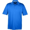 Custom Mens Cool & Dry Sport Two-Tone Polo Royal/ White
