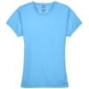 Custom Womens Cool & Dry Sport Performance Interlock T-shirt Columbia Blue
