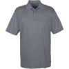 Custom Mens Cool & Dry Sport Performance Interlock Polo Charcoal