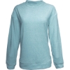 Custom Womens Weekend Terry Mock Neck Pullover Columbia Blue