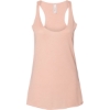 Custom Womens Triblend Racerback Tank Peach Triblend