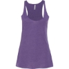 Custom Womens Triblend Racerback Tank Purple Triblend