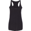 Custom Womens Triblend Racerback Tank Solid Black Triblend