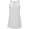 Custom Womens Triblend Racerback Tank Solid White Triblend