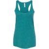 Custom Womens Triblend Racerback Tank Teal Triblend
