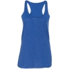 Custom Womens Triblend Racerback Tank True Royal Triblend
