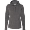 Custom Women’s Omega Stretch Snap-Placket Hooded Sweatshirt Charcoal Triblend