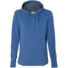 Custom Women’s Omega Stretch Snap-Placket Hooded Sweatshirt Royal Triblend