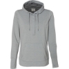 Custom Women’s Omega Stretch Snap-Placket Hooded Sweatshirt Silver Grey Triblend