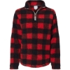 Custom Women’s Epic Sherpa Quarter-Zip Pullover Red/ Black Buffalo