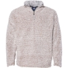 Custom Mens Sherpa Quarter-Zip Pullover Oatmeal Heather