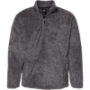 Custom Unisex Boundary Shag Frosty Sherpa Quarter-Zip Pullover Black