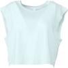 Custom FWD Fashion Womens Festival Crop Tank Ice Blue Triblend