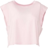 Custom FWD Fashion Womens Festival Crop Tank Pink Triblend
