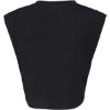 Custom FWD Fashion Womens Festival Crop Tank Solid Black Triblend
