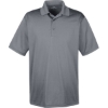 Custom Mens Cool & Dry 8-Star Elite Performance Interlock Polo Charcoal