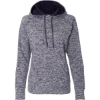 Custom Women’s Cosmic Fleece Hooded Sweatshirt Navy Fleck/ Navy