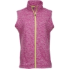 Custom Women’s Cosmic Fleece Vest Magenta/ Neon Yellow