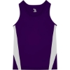 Custom Mens Stride Singlet Purple/ White