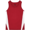 Custom Mens Stride Singlet Red/ White