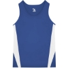 Custom Mens Stride Singlet Royal/ White