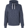 Custom Women’s Mélange Fleece Cowl Neck Sweatshirt Navy
