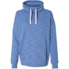 Custom Women’s Mélange Fleece Cowl Neck Sweatshirt Royal