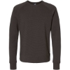 Custom Mens Ripple Fleece Raglan Crewneck Sweatshirt Black