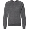 Custom Unisex Flip Side Fleece Crewneck Sweatshirt Charcoal Heather