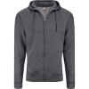 Custom Unisex BTB Fleece Hooded Full-Zip Sweatshirt Charcoal Heather