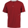 Custom Unisex Dri-Power® Short Sleeve Quarter-Zip Pullover True Red/ White