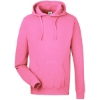 Custom Unisex Pigment-Dyed Fleece Hooded Sweatshirt Paradise Pink